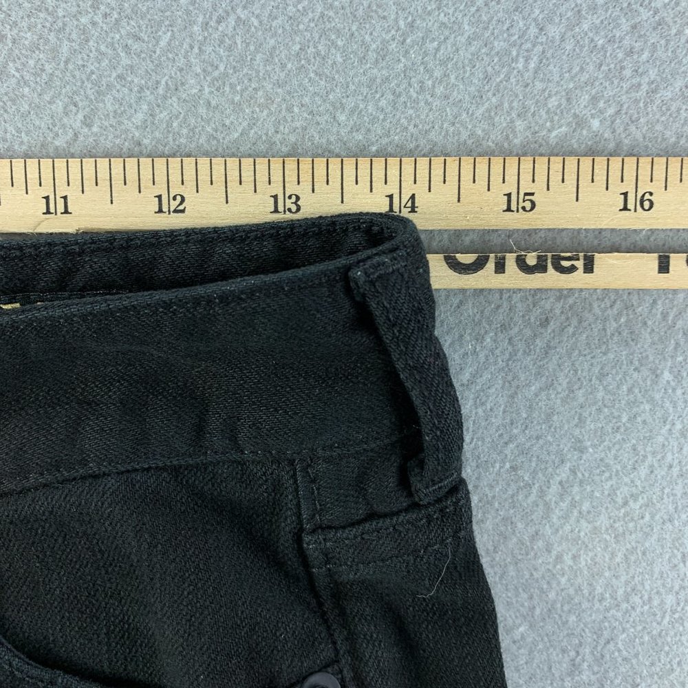 **SOLD**X2 Womens Jeans 2R 2 x 31.5" Black Skinny Low Rise Denim W01 - Picture 10 of 13